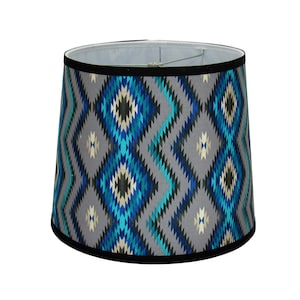 Pantalla de lámpara con estampado Teal Spirit Trail
