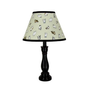 Cody Accent Lamp with Cat Themed Lamp Shade