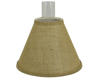 Burlap Chimney Shade