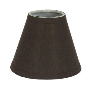 6&quot; Brown Linen Chandelier Shade
