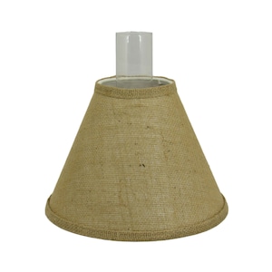 Burlap Chimney Shade