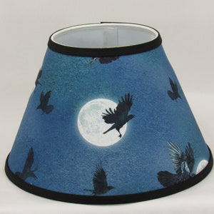 Black Crow Print Shade