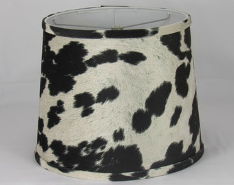 Black Faux Cowhide Shade