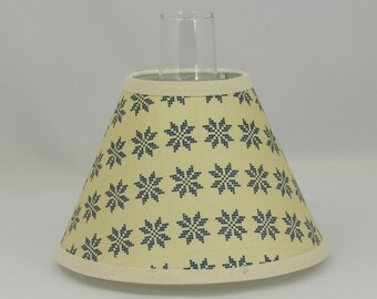 Fabric lamp shade sale for glass chimney