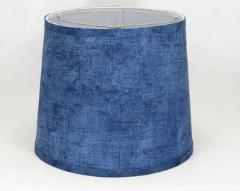 Blue Print Lamp Shade