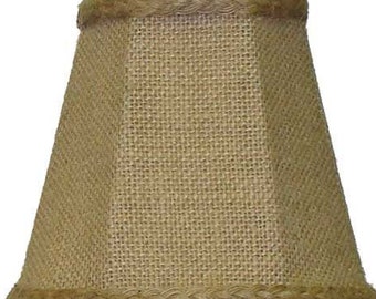 Abat-jour en toile de jute naturelle, plusieurs tailles