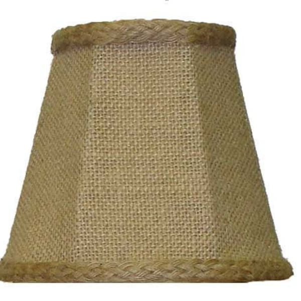 Natural Burlap Chandelier Shade, Multiple Sizes