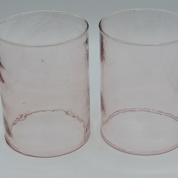 Light Pink Candle Cloche, set of 2