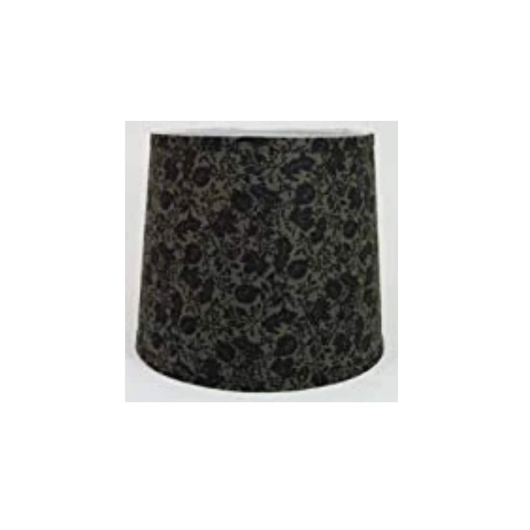 Black on Black Flocking Shade Etsy