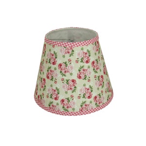 Pink Floral Clip-on Lamp Shade