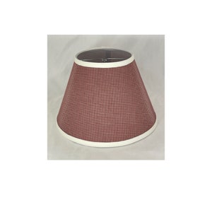 Red Check  Clip-On Lamp Shade