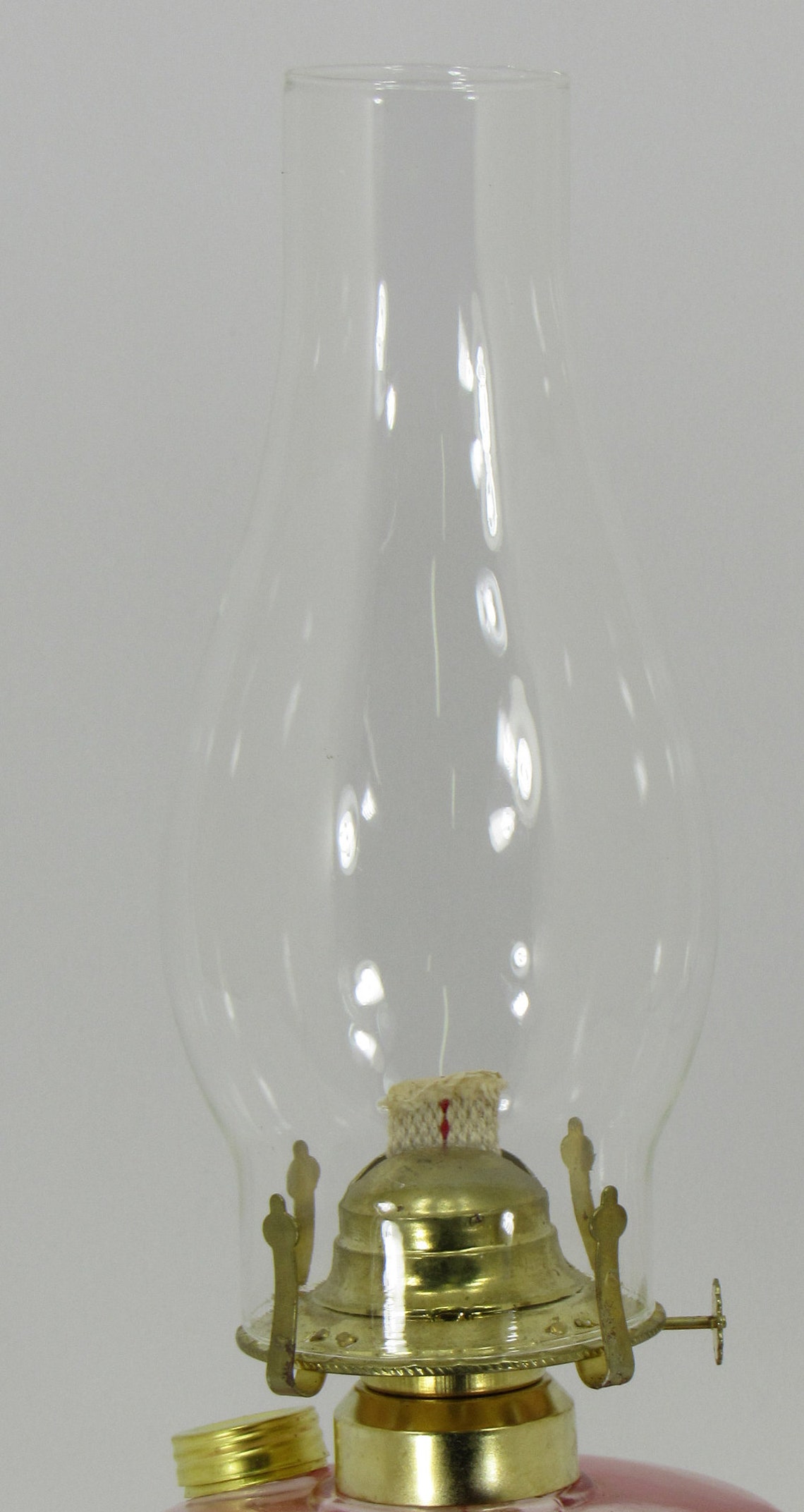 Pink Glass Oil Lamp SALE New LOWER PRICE Etsy