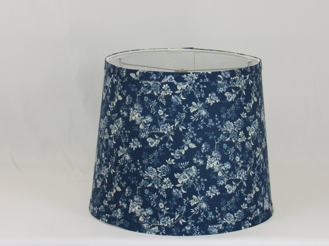 Blue Floral Pattern Shade - Etsy