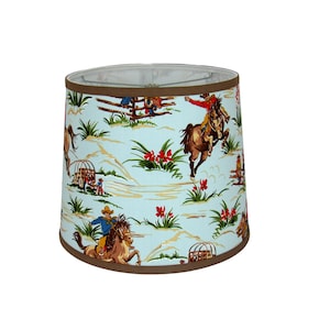 Western Themed Print Shade