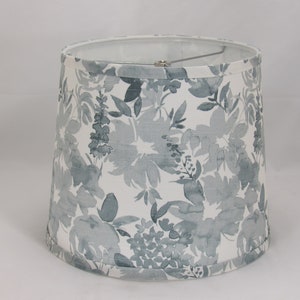 Sky Blue Floral Print Lamp Shade