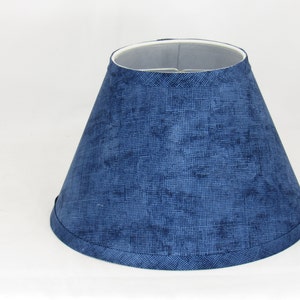 Blue Print Clip-On Lamp Shade