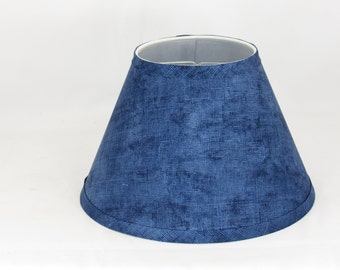 Blue Print Clip-On Lamp Shade