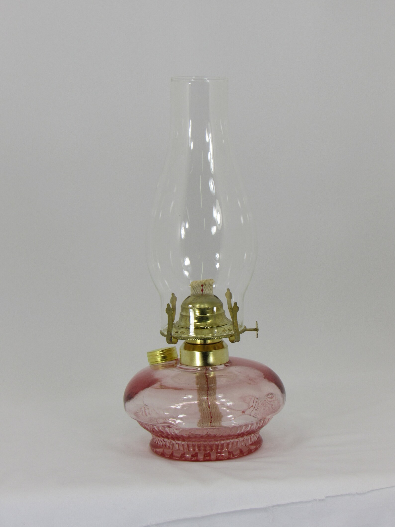 Pink Glass Oil Lamp SALE New LOWER PRICE Etsy
