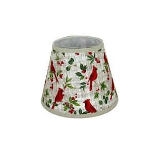 Cardinal Print Clip-On Lamp Shade