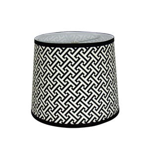 Black and White Maze Print Lamp Shade