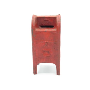 Vintage Cast Iron/Lead US Mail Coin Bank