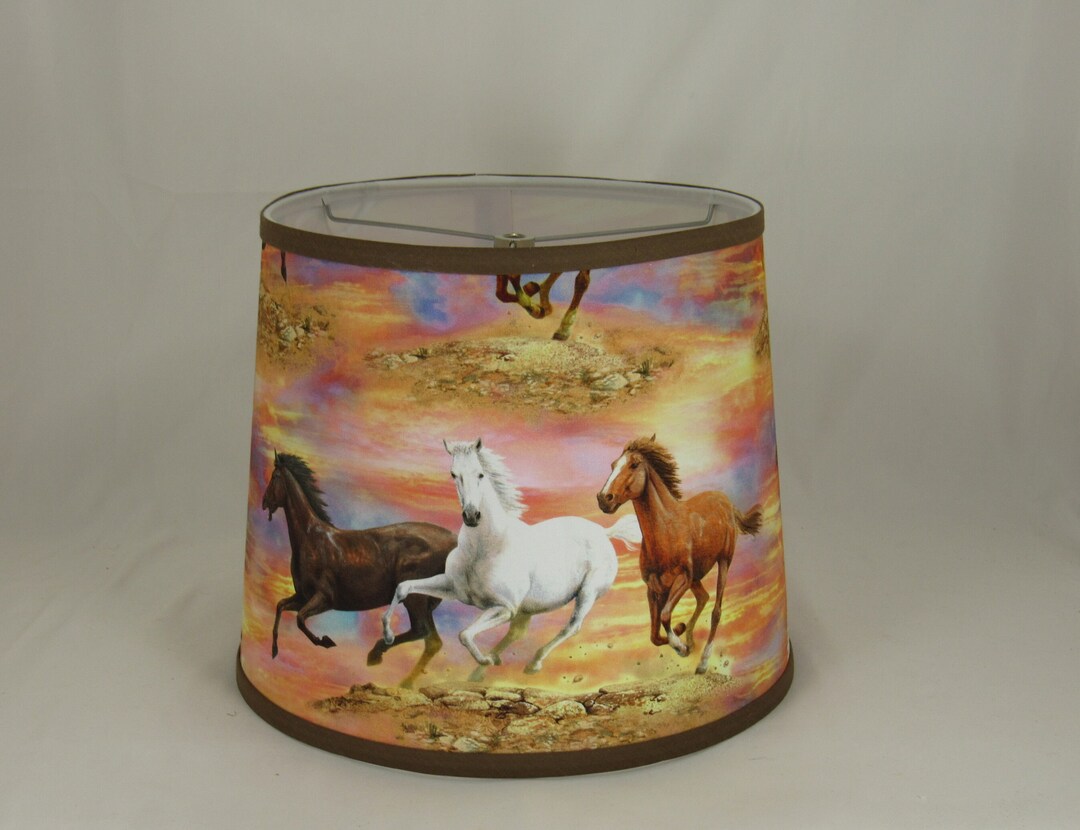 Horse Themed Lamp Shade Etsy