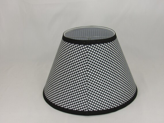 Black and White Small Check Clip on Lamp Shade Etsy Australia