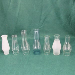Reproduction of Antique Miniature Oil Lamp Glass Chimneys