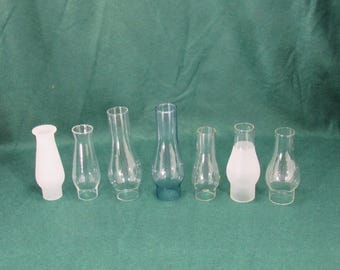 Reproducción de chimeneas de vidrio de lámparas de aceite antiguas en miniatura