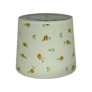 Yellow Floral Print Lamp Shade