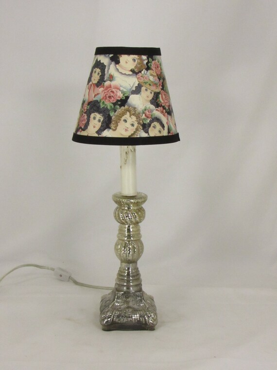 Mercury glass accent lamp deals