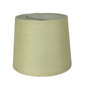 Classic Neutral Drum Lampshade – Natural Linen Look with Spider Washer Fitter