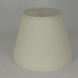 Ivory Textured Linen Clip-on  Lamp Shade