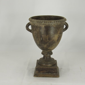Brown Wooden Urn