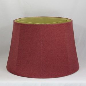 19&quot; Classic Burgundy Tapered Lamp Shade – Elegant Accent for Traditional & Modern Décor
