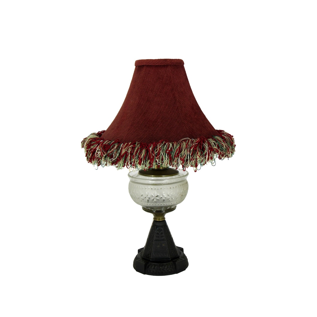 Antique Victorian Lamp With Shade Etsy