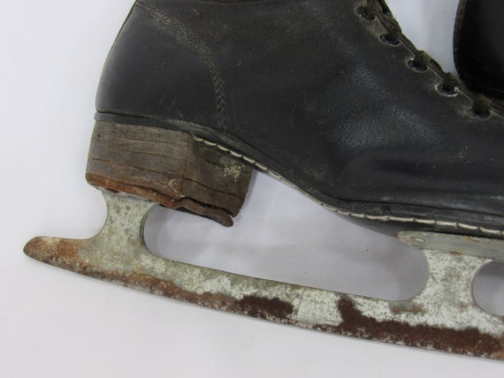 A Pair Black Vintage Ice Skates - image 4