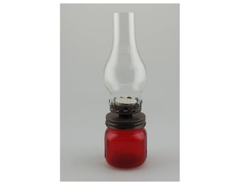 Ruby Half Pint Jar Tea Light holder-SALE