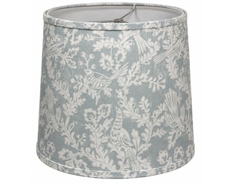 Slate Blue Bird Toile Lampshade