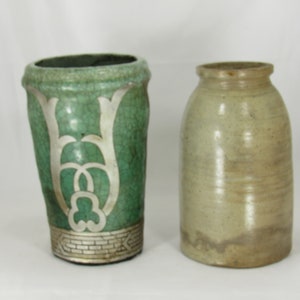 Antique Stoneware Vase or Crock