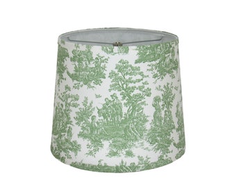 Sage Toile Print  Lamp Shade