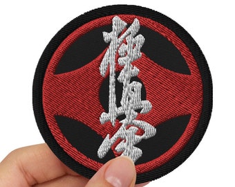 Kyokushin Karate Logo Embroidered Patches