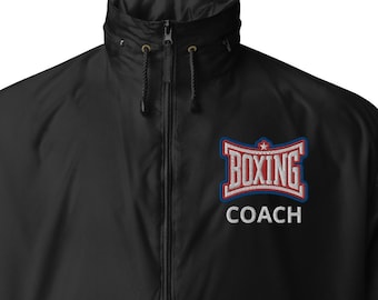 Chaqueta cortavientos de entrenador de boxeo