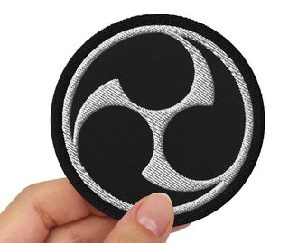 Mitsudomoe High Quality Embroidered patches, Tomoe emblem