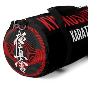 Kyokushin Karate  Duffel Bag, Classic Style Karate Bag