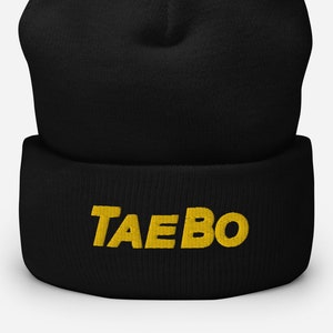 Tae Bo Beanie, TaeBo Training Hat, Fitness, Gym