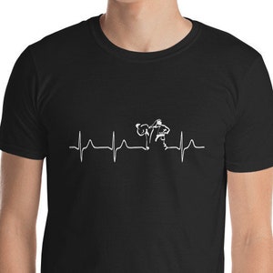 Sparring - Kumite Heart beat T-Shirt, Taekwondo, Karate, Goju Ryu, Kyokushin, Shito Ryu, Shorin Ryu, Shotokan, Wado Ryu, Shudokan