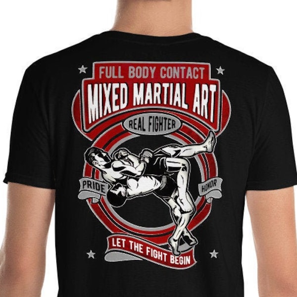 Mixed Martial Art T-Shirt, Real Fighter, MMA, UFC,