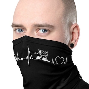 Aikido in my Heartbeat  Face Mask Neck Gaiter, Scarf, Headwear, Breathable Facemask, Headband, Dust Protection, Aikido  O Sensei