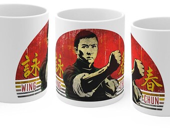 Bruce Lee Mug Kung Fu Enter The Dragon Ceramic Cup Coffee Drinks Tea MMA 